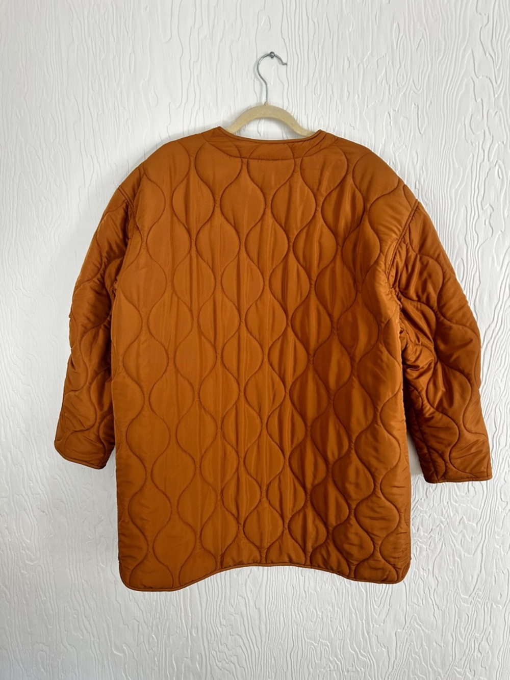 LUCKY BRAND NWOT Quilted Reversible Floral Jacket Large Brown White Cottagecore - Picture 4 of 8